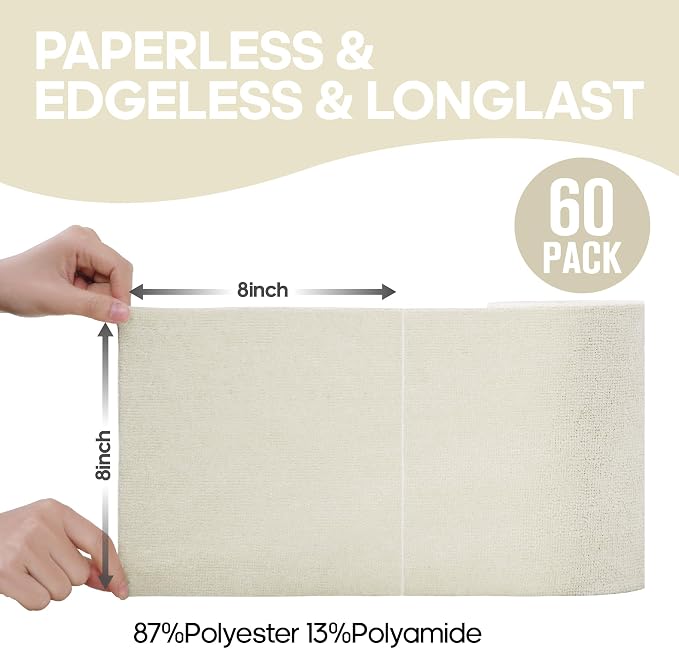 Fantasticlean Microfiber Cleaning Cloth Roll -60 Pack, Tear Away Paperless - Image 8