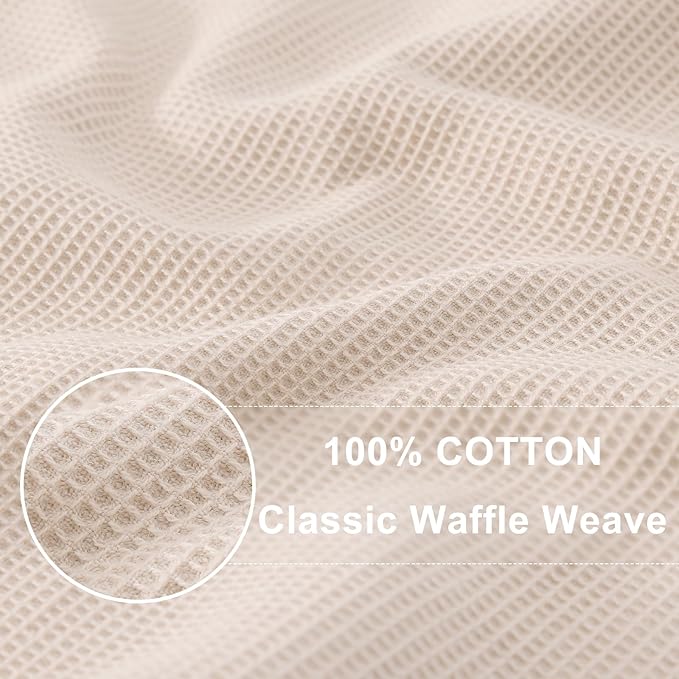Homaxy 100% Cotton Waffle Weave Dish Cloths - Image 2