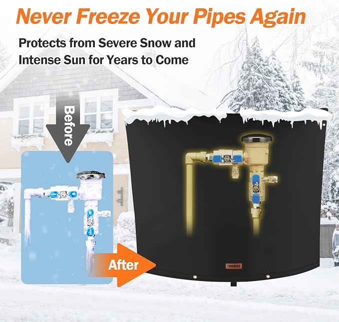 Backflow Preventer Pipe Insulation Cover - Image 3