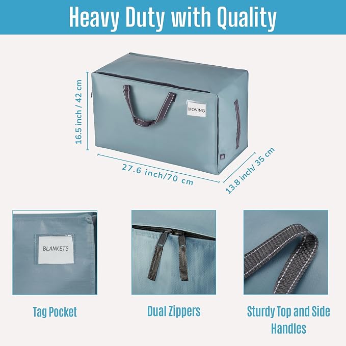 VENO 10 Pack Moving and Storage Bags, Heavy Duty, Alternative to Moving Boxes - Image 3