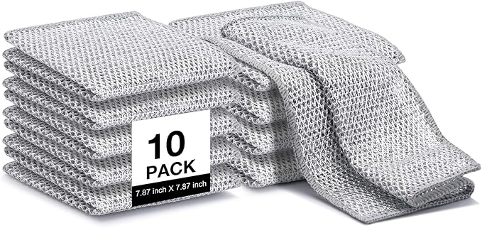 Inkhut Non Scratch Wire Dishcloth, Reusable Steel Wool Scrubber by INKHUT