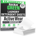Rockin' Green Active Wear Travel Laundry Detergent Sheets Unscented by RockinGreen