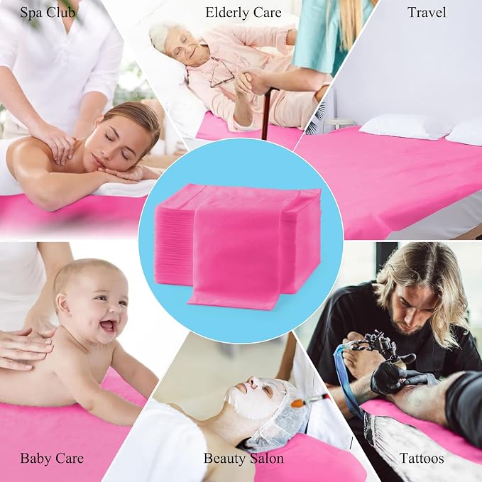 50Pcs Disposable Massage Table Sheets 31.5" x 71" Non-Woven Fabric Bed Covers - Image 5