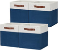 HNZIGE Cube Storage Baskets, Fabric Storage Cubes 12 x 12, Decorative Storage by HNZIGE