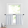 RYB HOME White Curtains for Small Window Energy Efficiency Room Darkening by RYBHOME