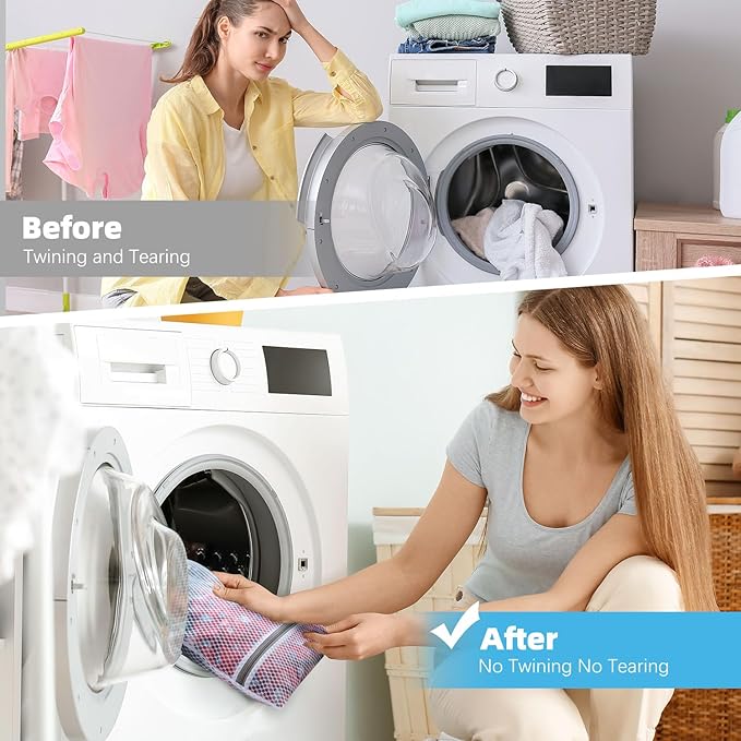 6-Pack Honeycomb Mesh Laundry Bags - Image 5