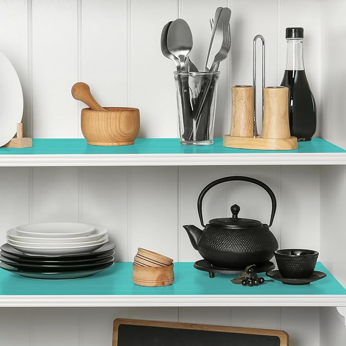 Shelf Liners for Kitchen Cabinets Drawer Liner Non Adhesive Cupboard Mat EVA - Image 3