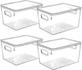 Clear Plastic Storage Bins by CONTROLKITCHEN