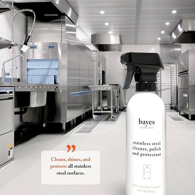 Bayes High-Performance Stainless Steel Cleaner Spray, and Protectant - Image 3