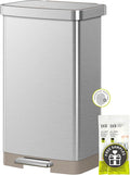 EKO Hudson Matte Stainless 75 Liter/20 Gallon Step Trash Can by EKO