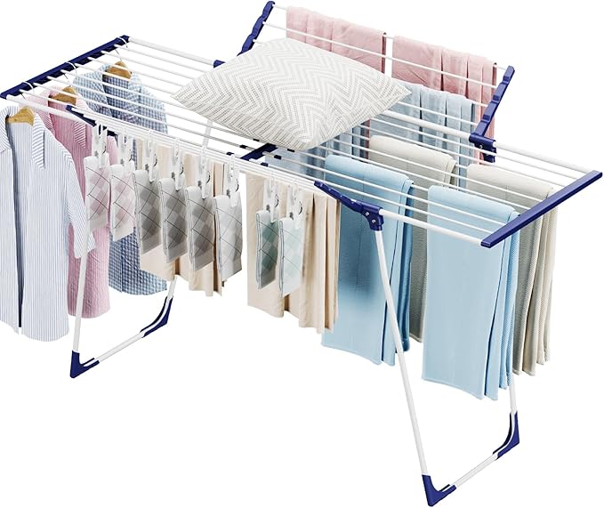 APEXCHASER Clothes Drying Rack, Foldable Gullwing Laundry Rack - Image 2