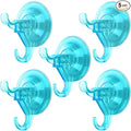 Antimbee Suction Cup Hooks, 5 Pack Shower Wall Suction Cup Hangers, Heavy Duty by Antimbee