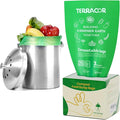 3 Gallon Compostable Trash Bags, 100 Bags Compost Bags by TerracorPackaging