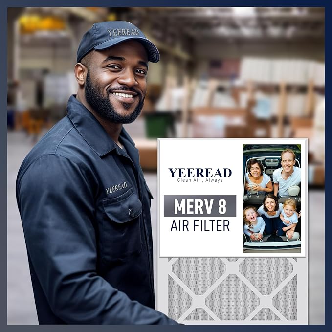 24x24x1 MERV 8 Air Filters 6-Pack, Actual Size 23.7" x 23.7" x 0.75" – - Image 6