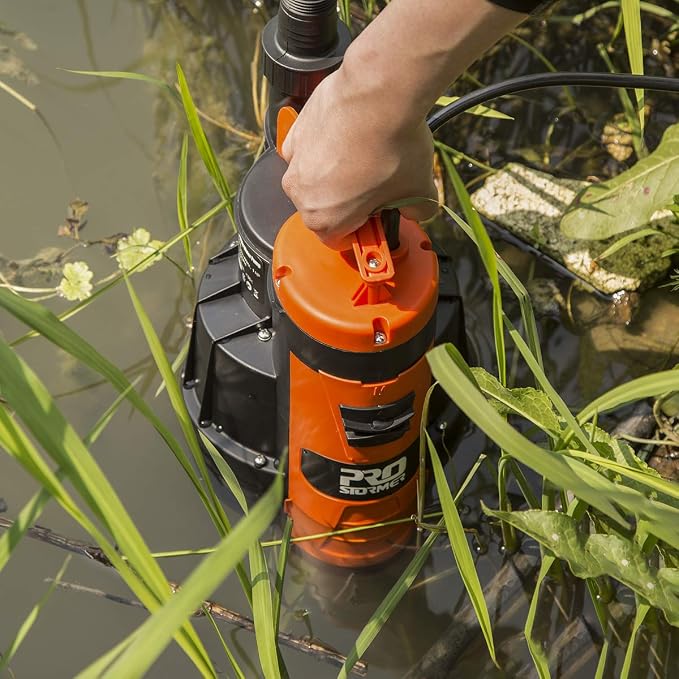 Prostormer Sump Pump, 1/2HP 2110GPH Sumbersible Water Pump, Portable Electric - Image 5