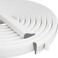 Wedge-Shape Window Weather Stripping Door Frame Seal Strip 196” White, Upgrade by KNEELISA