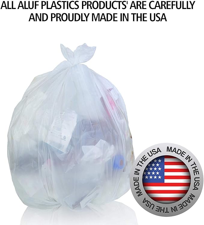 Aluf Plastics High Density Trash Bags, 16 Gallon, 8 Micron, - Image 8