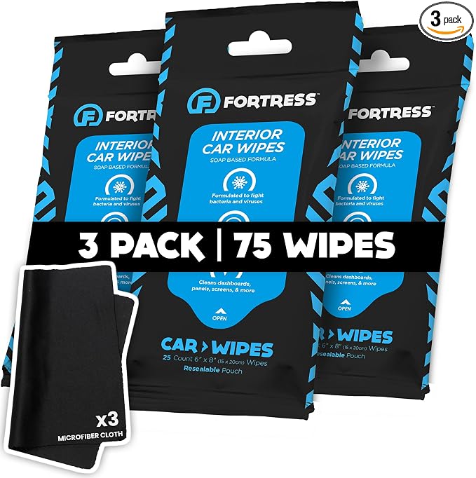 Fortress Car Interior Wipes by Fortress