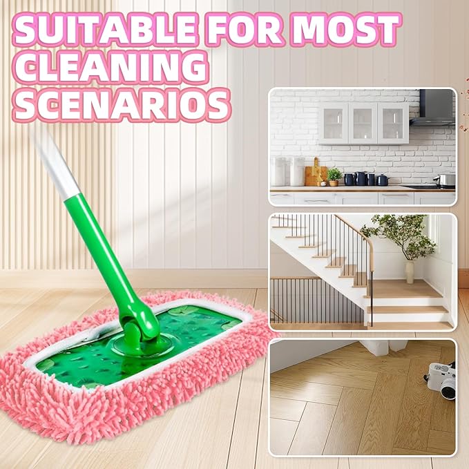 4 Pack Reusable Mop Pads Compatible - Image 4