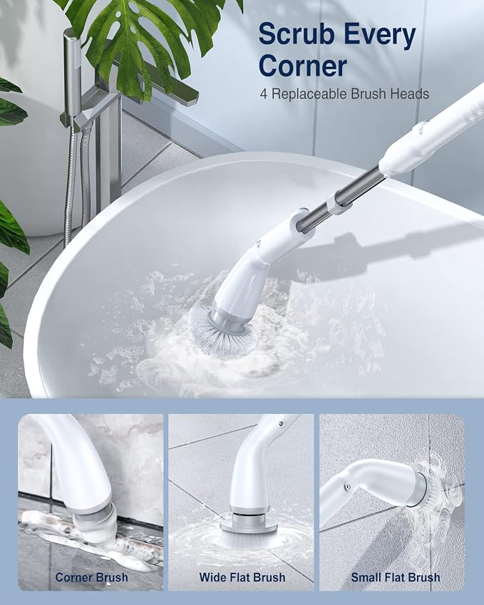LABIGO Electric Spin Scrubber, Cordless Cleaning Brush Scrubber - Image 5