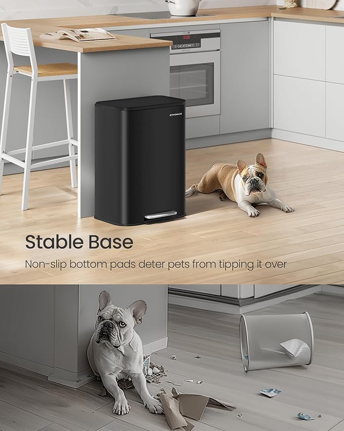 SONGMICS Kitchen Trash Can, 13-Gallon Garbage Can - Image 4