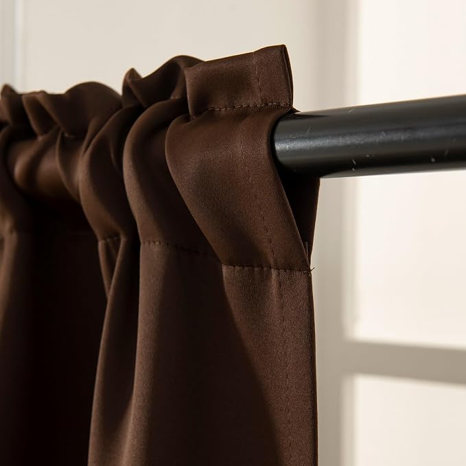Pickluc Cafe Curtain 30 Inches Length, Rod Pocket Kitchen Curtain, Short - Image 3