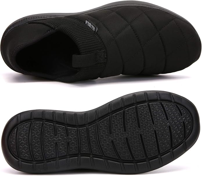 KUBUA Slippers for Men and Womens Indoor House Shoes Plush Slip on Outdoor - Image 3