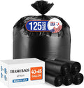 Delxo 40-45 Gallon Black Trash Bags, Durable & Puncture-Resistant Plastic – by Delxo
