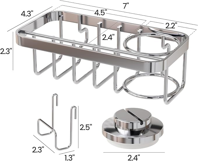 TAILI 4-in-1 Sponge Holder for Kitchen Sink - Image 3