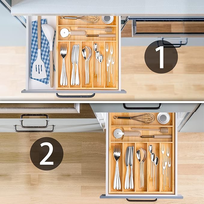 Flatware Organizer Silverware Drawer Organizer - Image 3