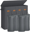 SONGMICS 55.4 Gallon Laundry Hamper, 4-Compartment Laundry Basket Sorter by SONGMICSbySONGMICSHOME