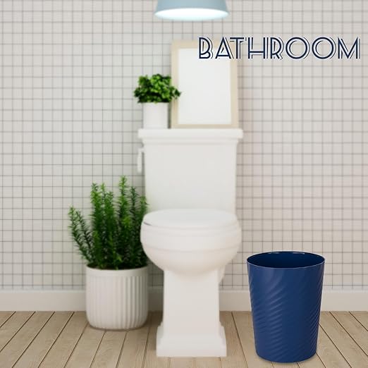 UUJOLY Plastic Small Trash Can Wastebasket, Garbage Container Basket - Image 2