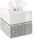 Creative Scents Mirror Damask Square Tissue Box Cover by CreativeScents