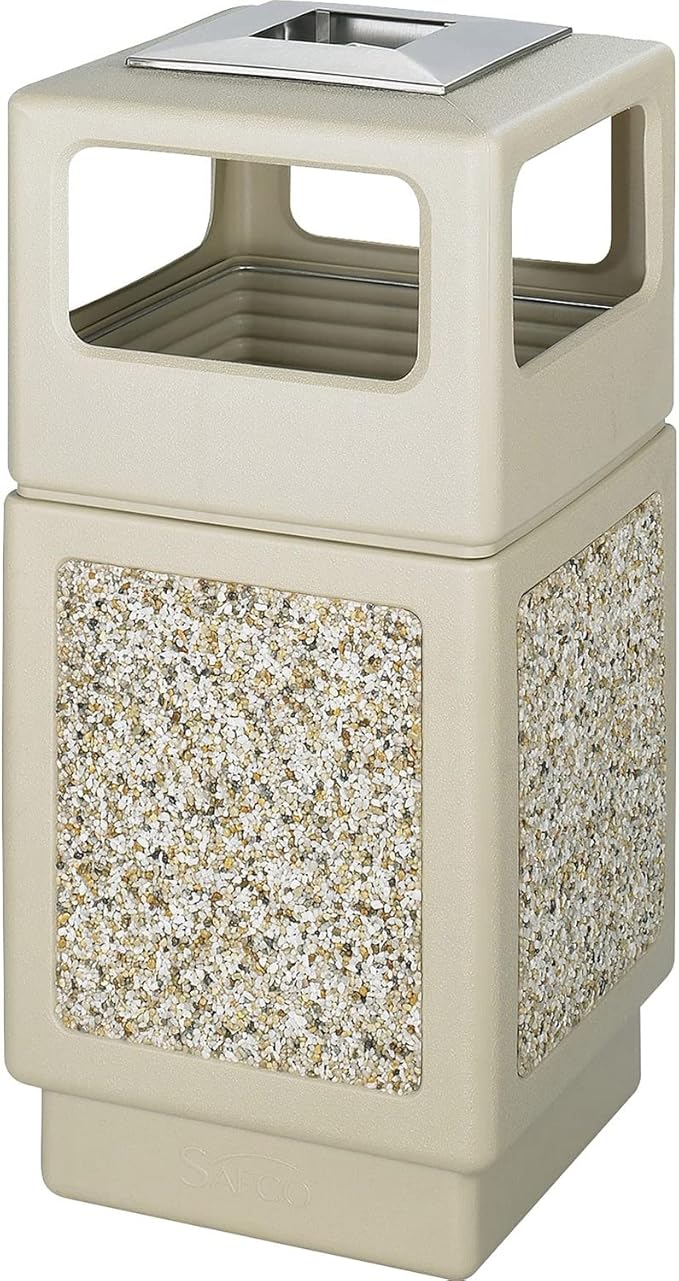 Safco Products Canmeleon Outdoor/Indoor Aggregate Panel Trash Can by SafcoProducts