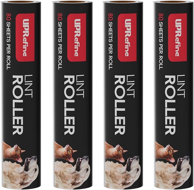 Large Lint Roller Refill 320 Sheets Value Set, Extra Sticky, Easy Tear by UPRefine