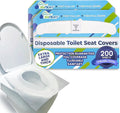 Disposable Toilet Seat Covers XL Half Fold Flushable – 200 Sheets by SoNeat