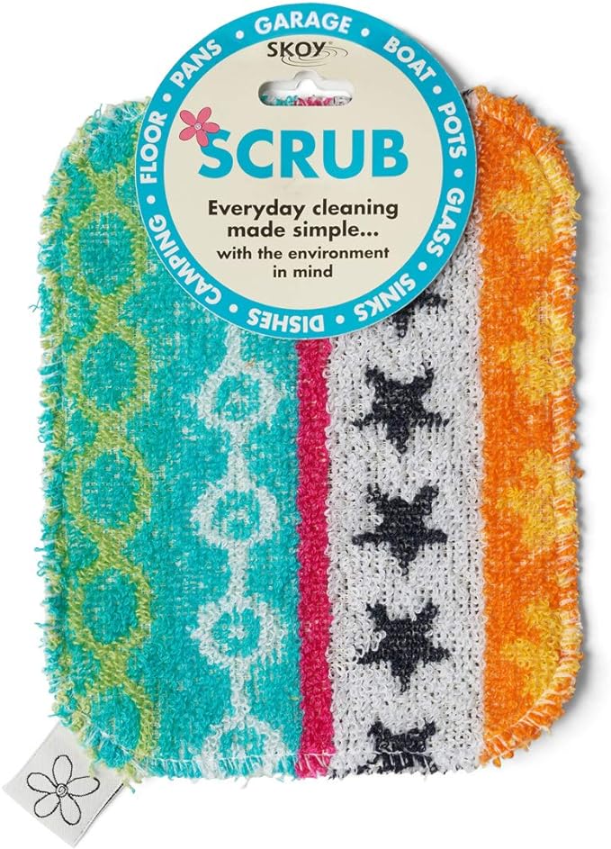 Skoy Scrub, 1-Piece Reusable, Non-Scratching Dish Scrubber by Skoy