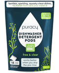 Puracy Dishwasher Pods, Natural Dishwasher Detergent, Free & Clear Dish tabs by Puracy