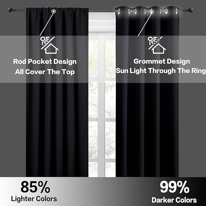 RYB HOME Bedroom Blackout Curtains - Image 5
