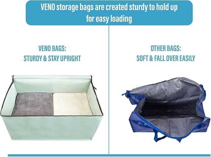 VENO 10 Pack Moving and Storage Bags, Heavy Duty, Alternative to Moving Boxes - Image 5