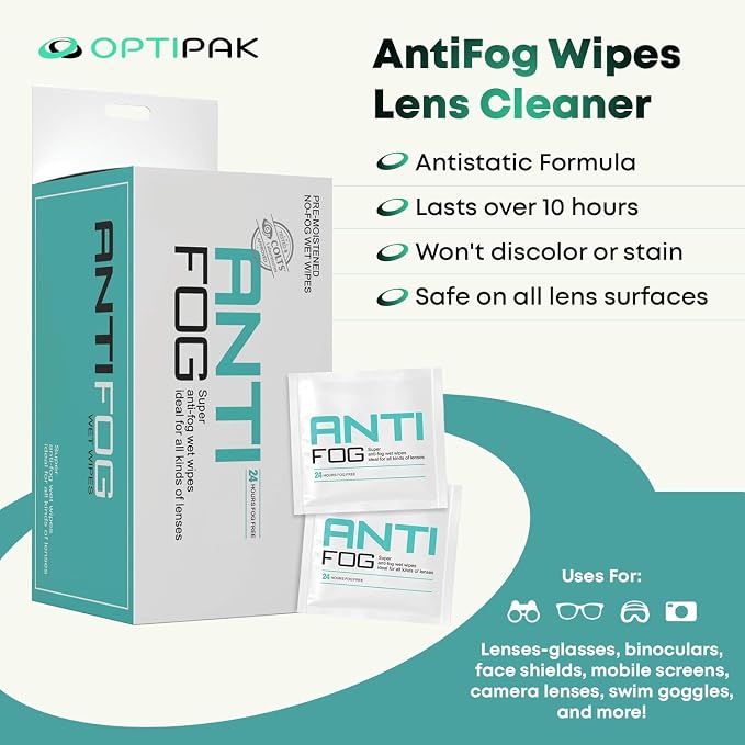 Opti-Pak Anti-Fog Pre-moistened Wipes - Image 2