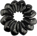 CRAFTSMAN GOLF 12pcs or 1pc Thick Synthetic Leather Golf Iron Head Covers Set by CRAFTSMANGOLF