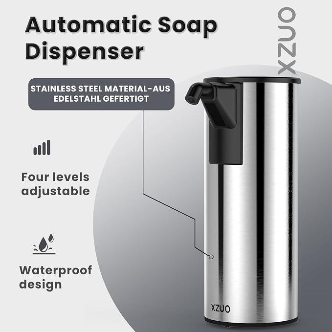 Automatic Soap Dispenser Touchless 11.8oz/350ml Four-Level Adjustable Dispenser - Image 2