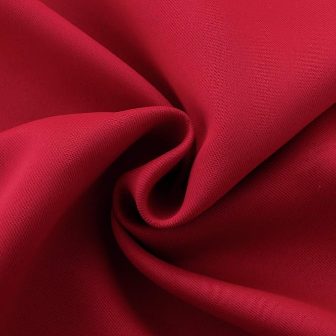 BGment Red Blackout Curtains 48 Inches Length - Image 6