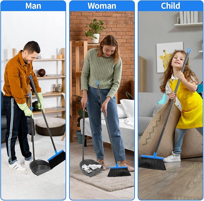 Broom and Dustpan Set ，Long Handle Broom - Image 7