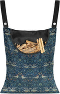 William Morris Bird Print Ultimate Clothespin Storage System 14.5"x12" by ZCFYGDX