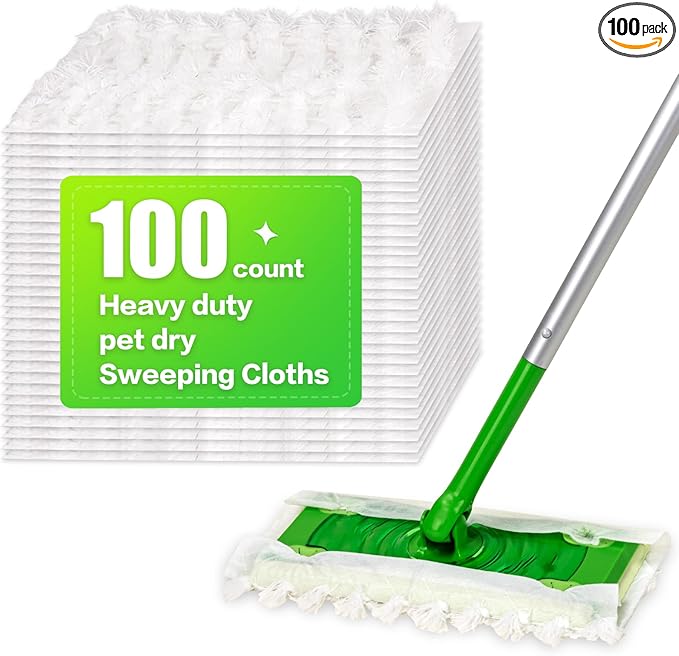 Heavy Duty Dry Sweeping Cloths Compatible by YHOVID