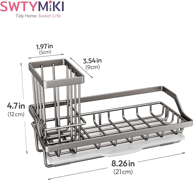 SWTYMIKI Sink Caddy Sponge Holder - Image 7