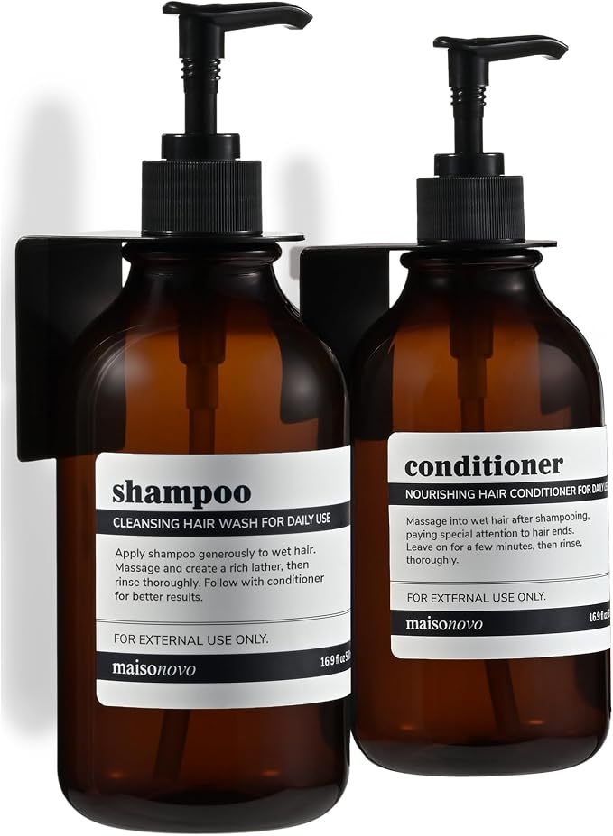 MaisoNovo Shampoo and Conditioner Dispenser by MaisoNovo-TheArtofSustainableLiving