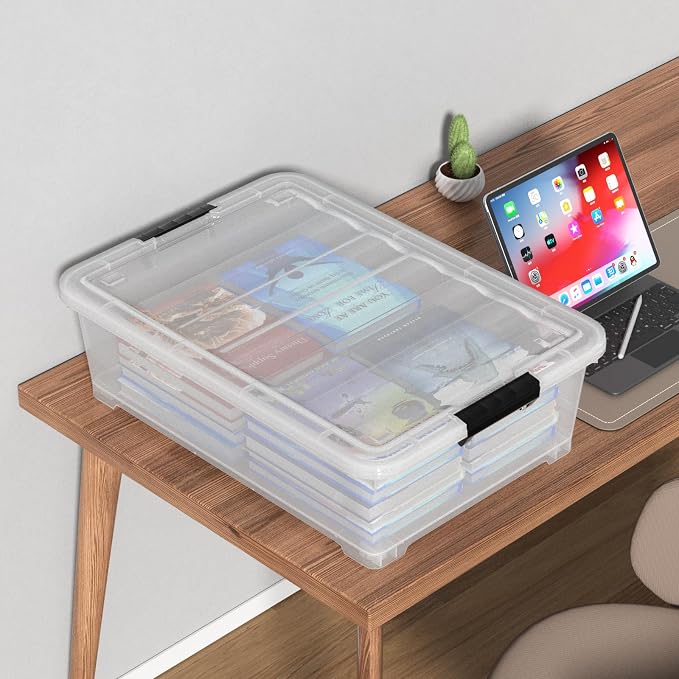 25 Quart Clear Under Bed Storage Container - Image 6